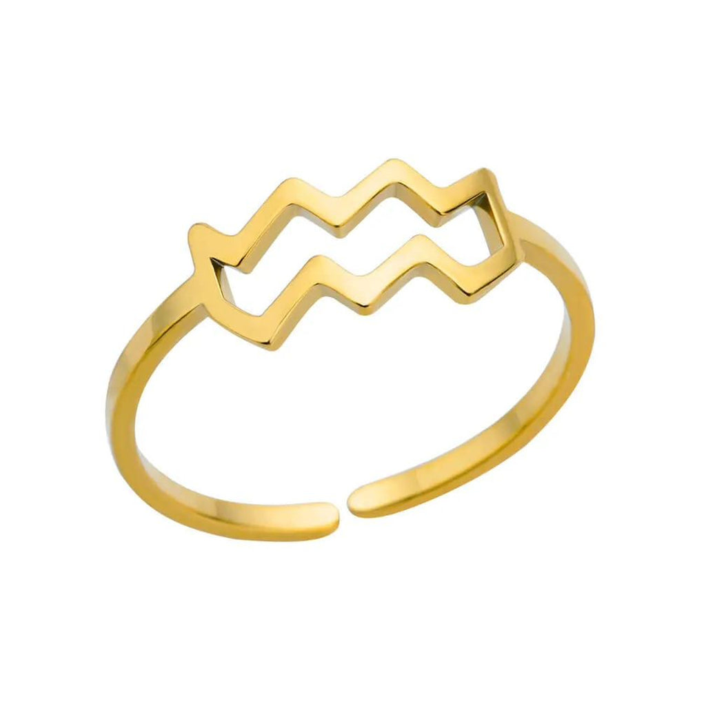 Zodiac Sign Ring — 18K Gold Plated