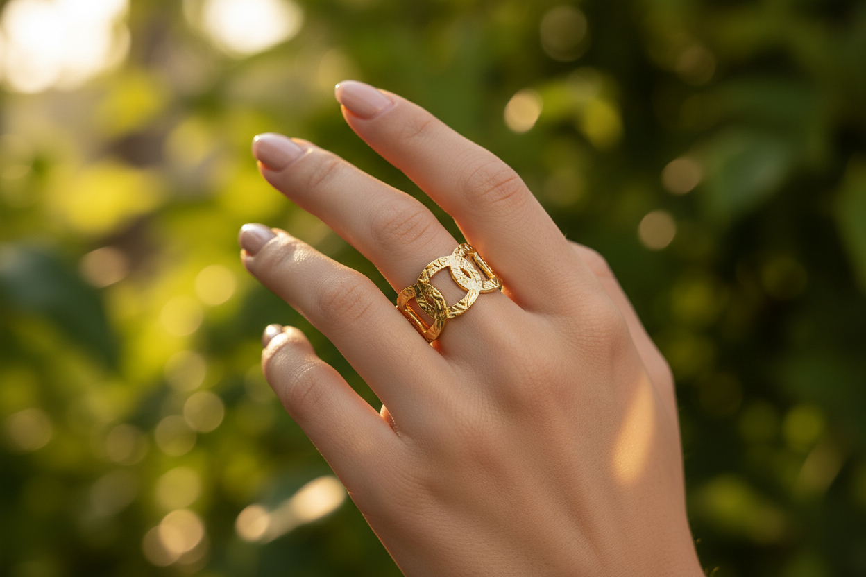 Chain Link Ring — Botanical