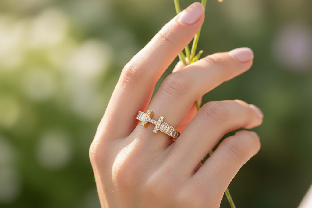 Cross Ring — Botanical