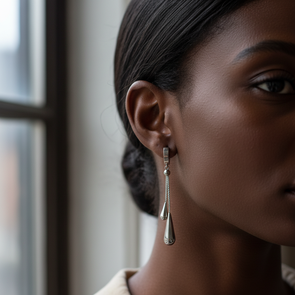 Dark Skin Earring