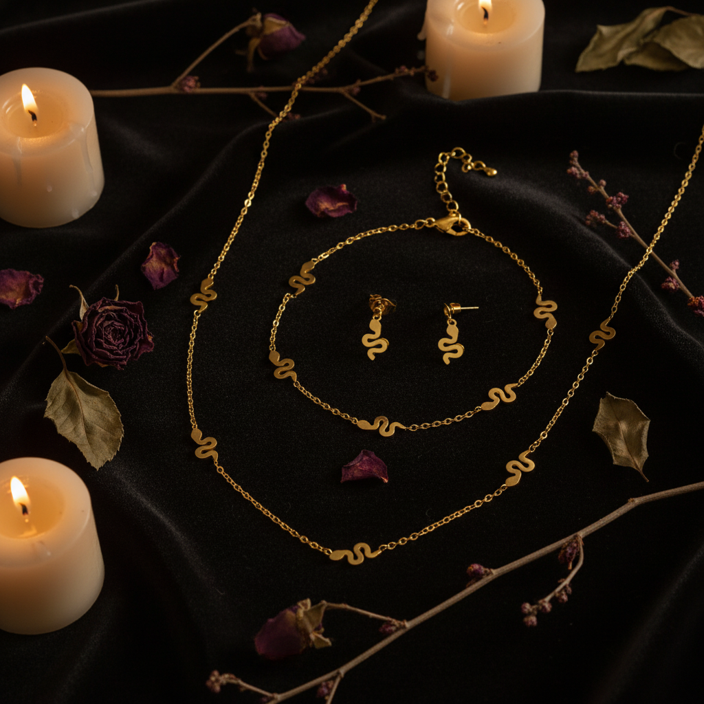 Dark Velvet Flat Lay