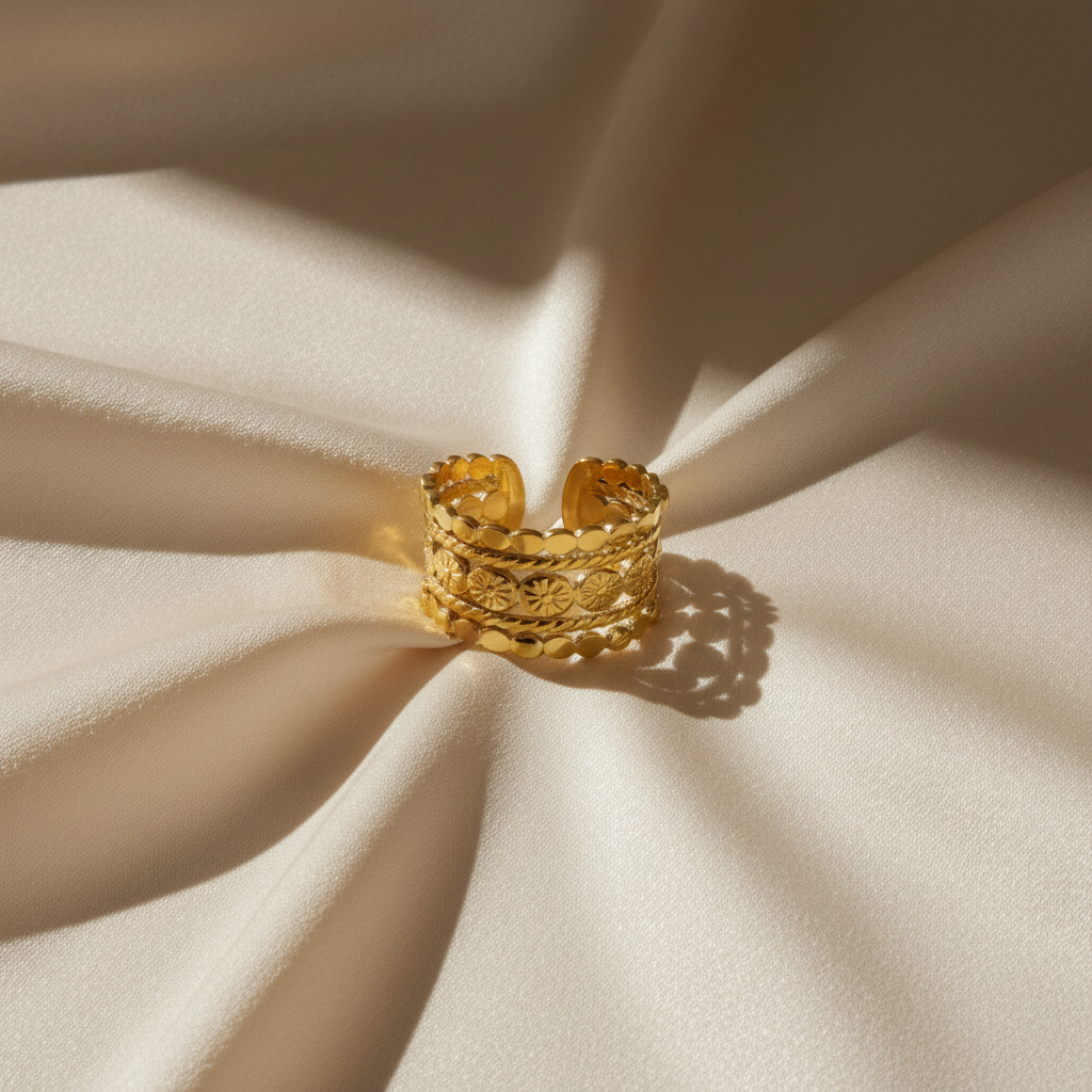 Ivory Silk Flat Lay