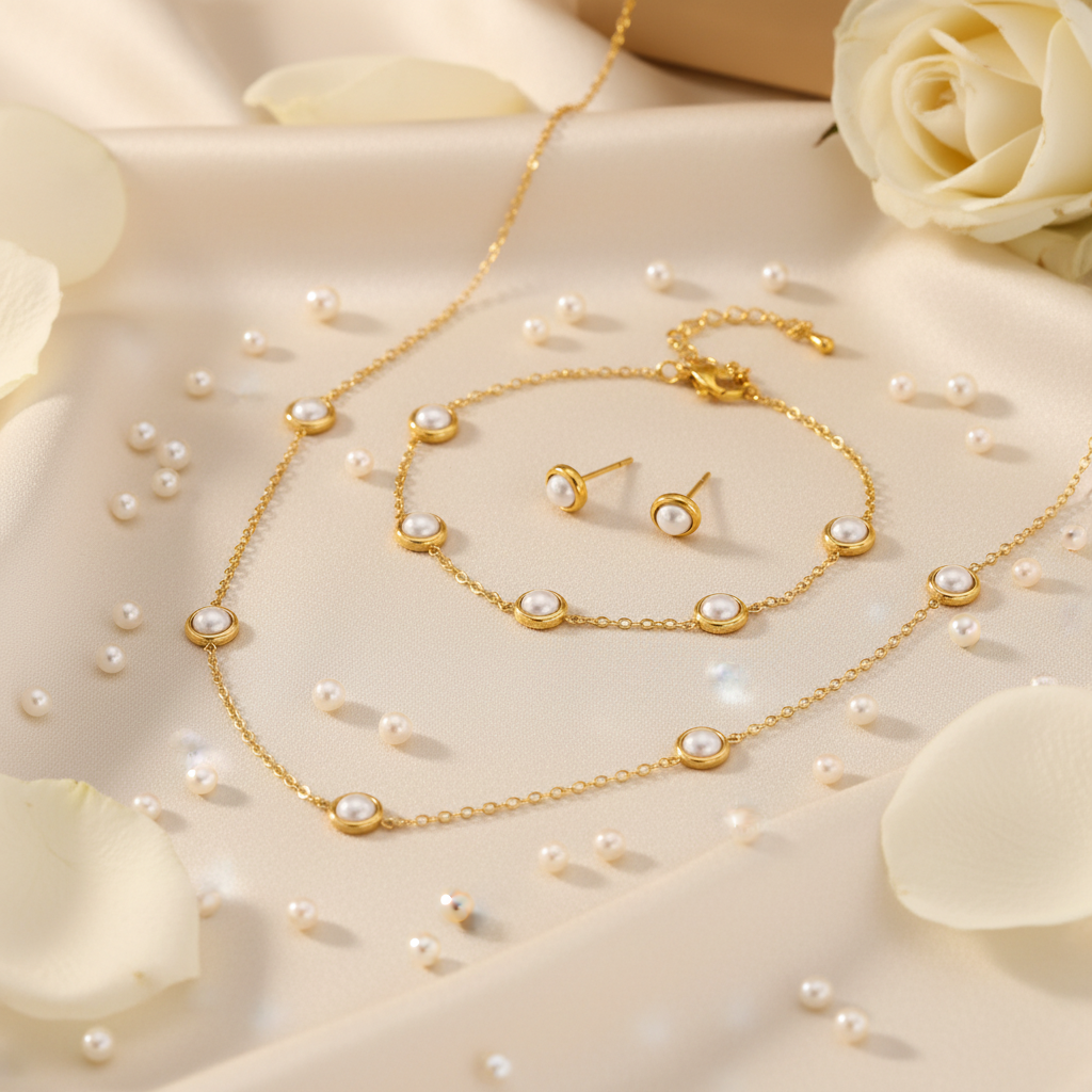 Ivory Silk Flat Lay