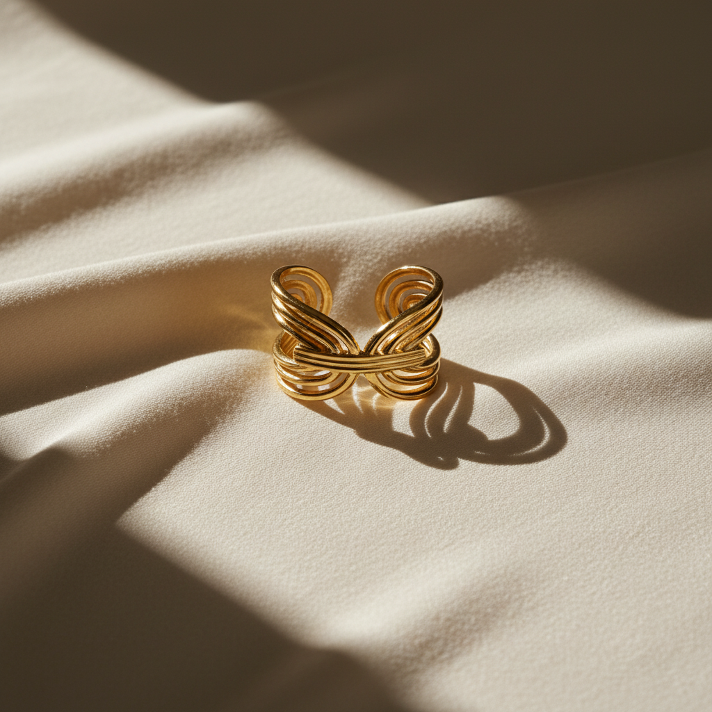 Ivory Silk Flat Lay