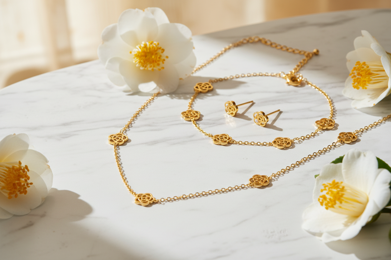 Marble & Camellia