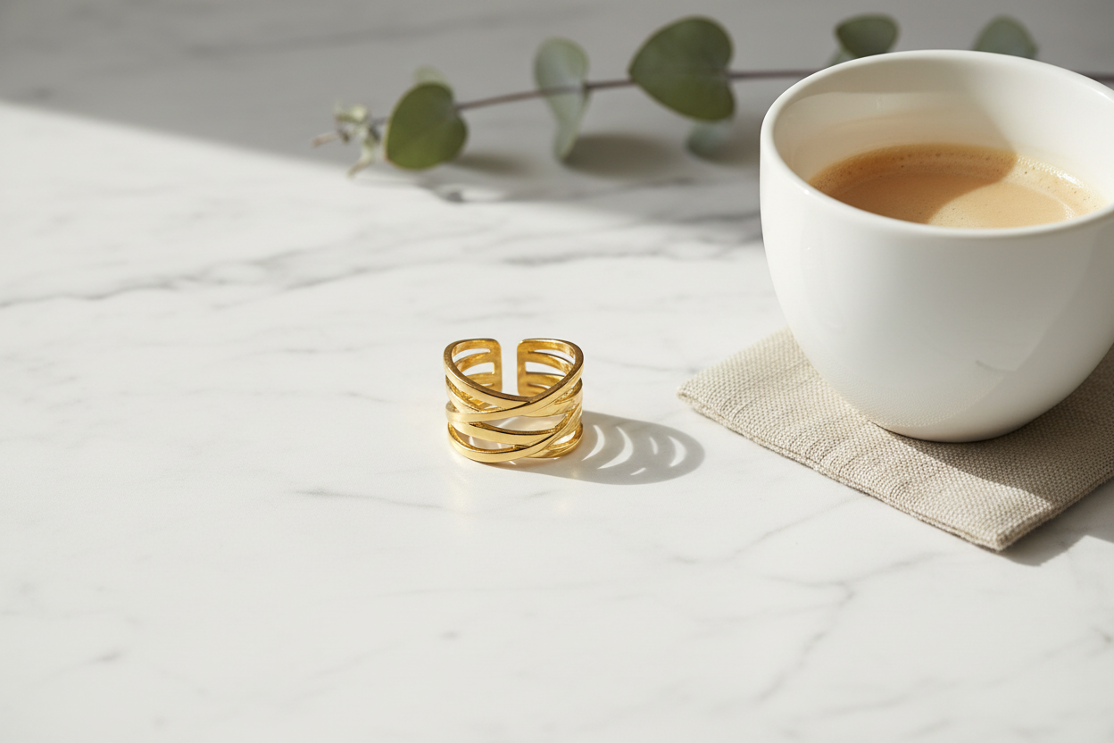 Marble flat lay lifestyle