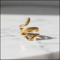 Gold Snake Open Ring