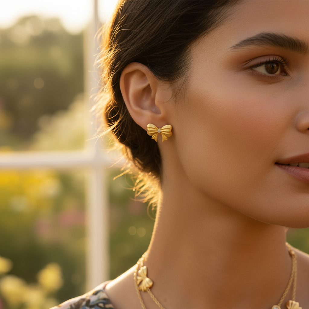 Medium Brown Earring