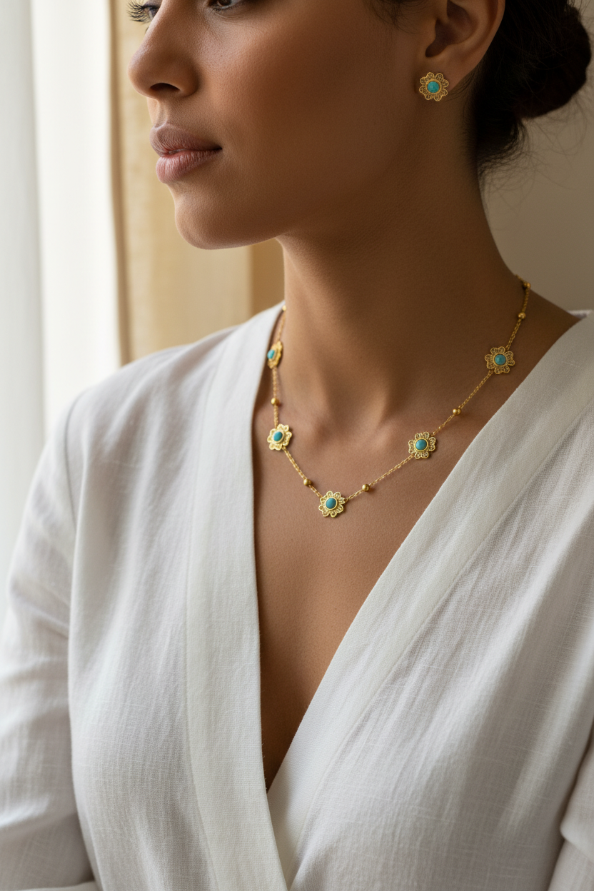 Medium Skin Neckline