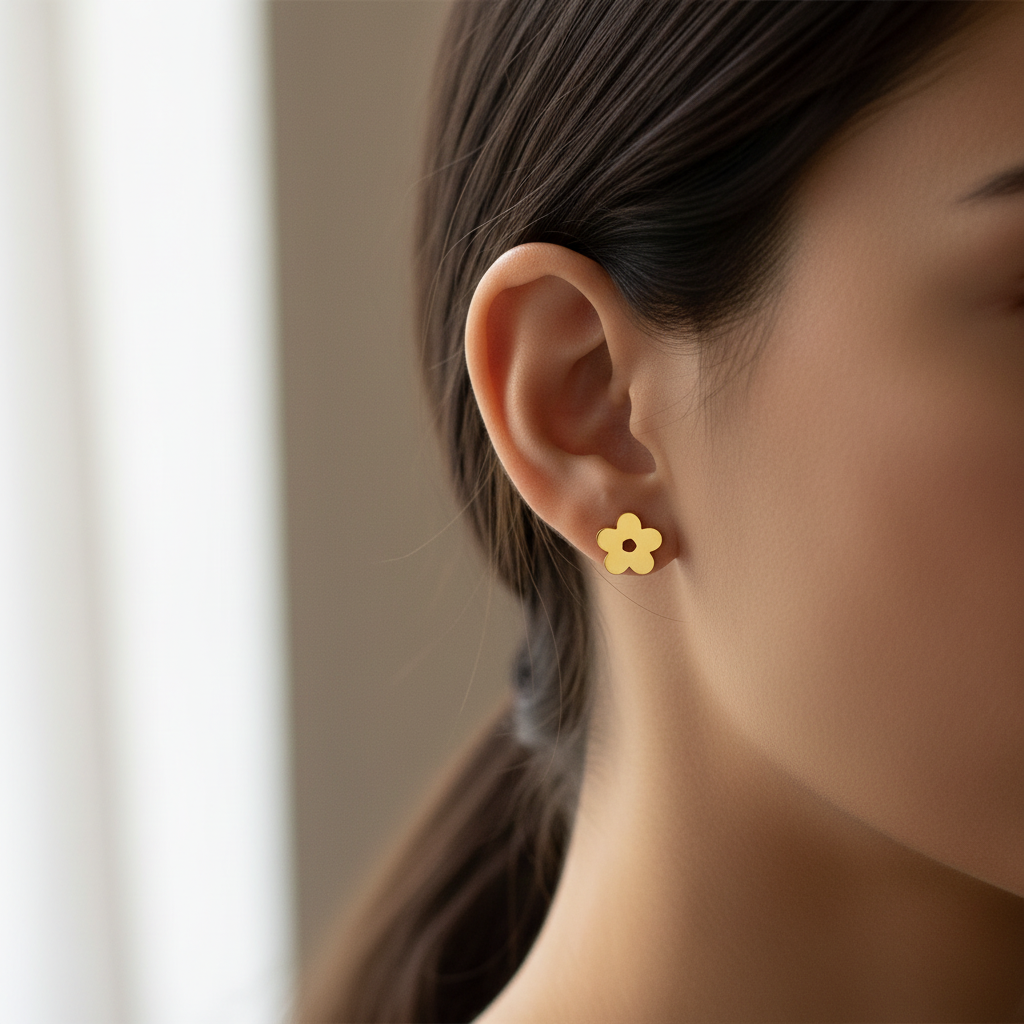 Olive Skin Earring