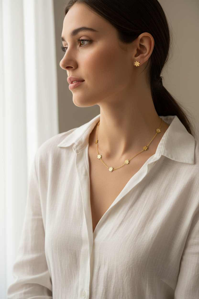 On-model White Linen