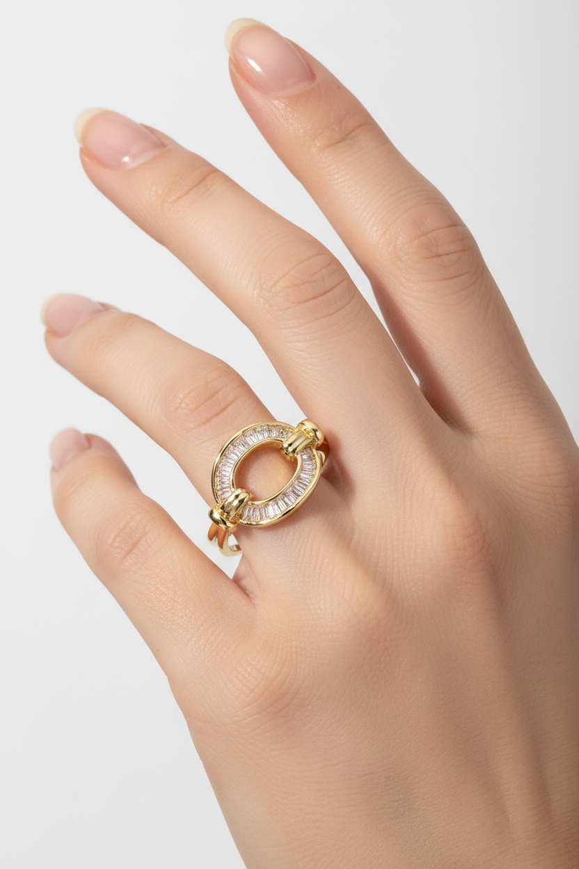 Oval Zircon Ring Portrait