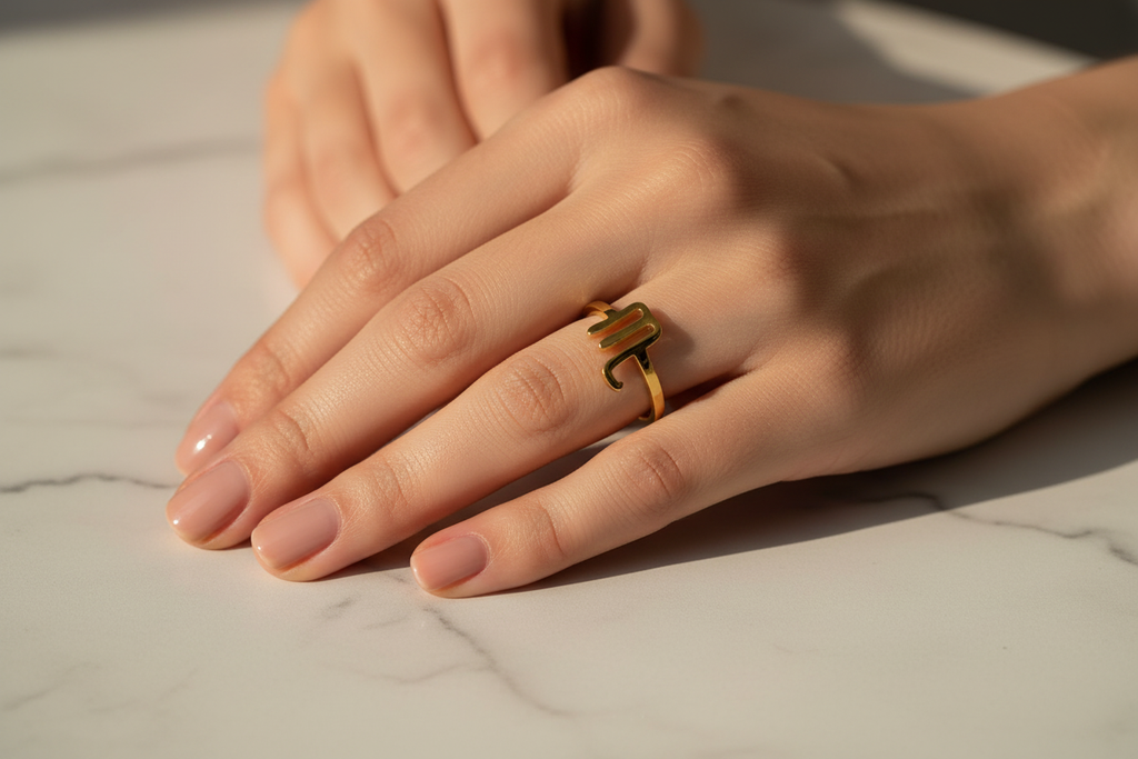Scorpio Ring — Marble Hand