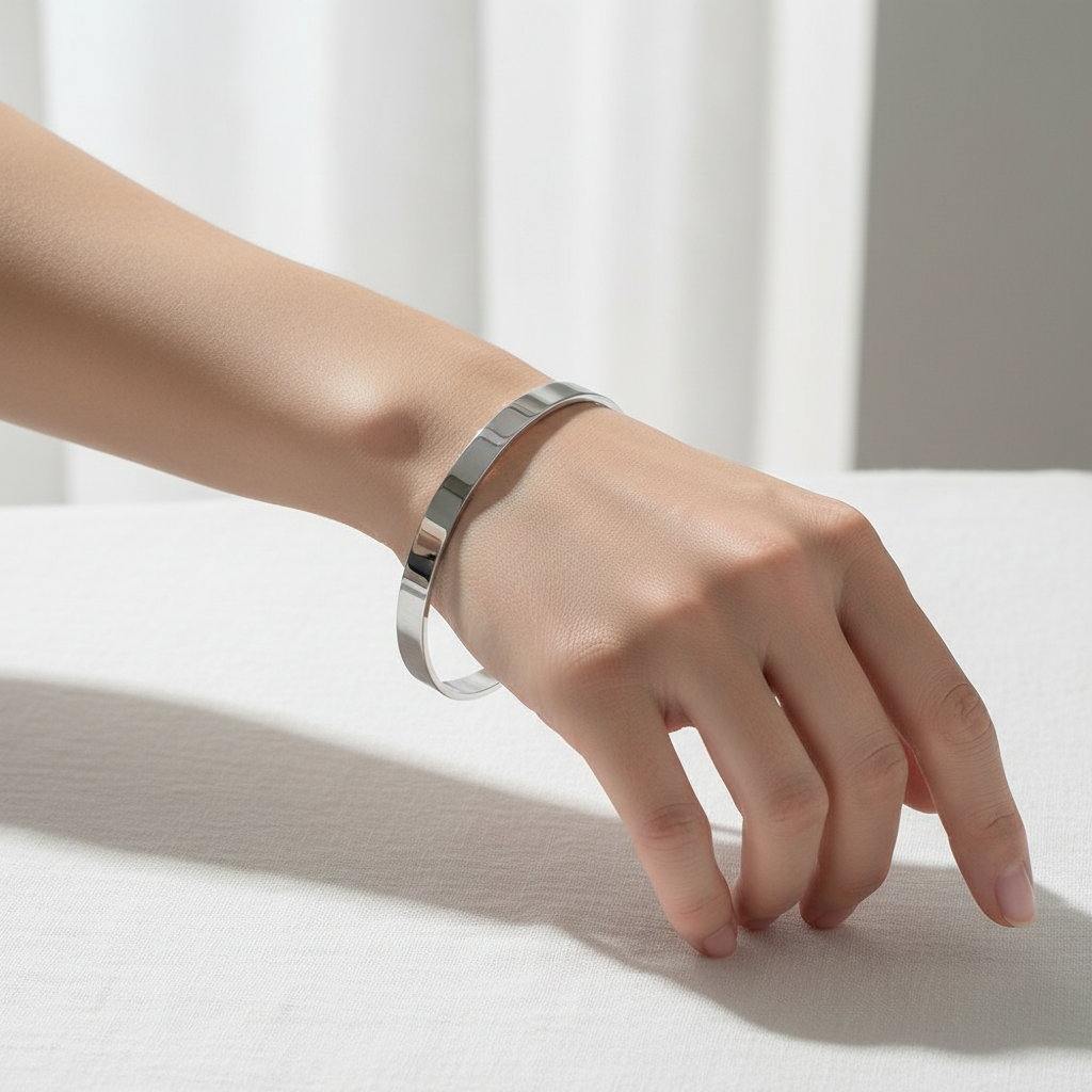 Silver Cuff — Linen