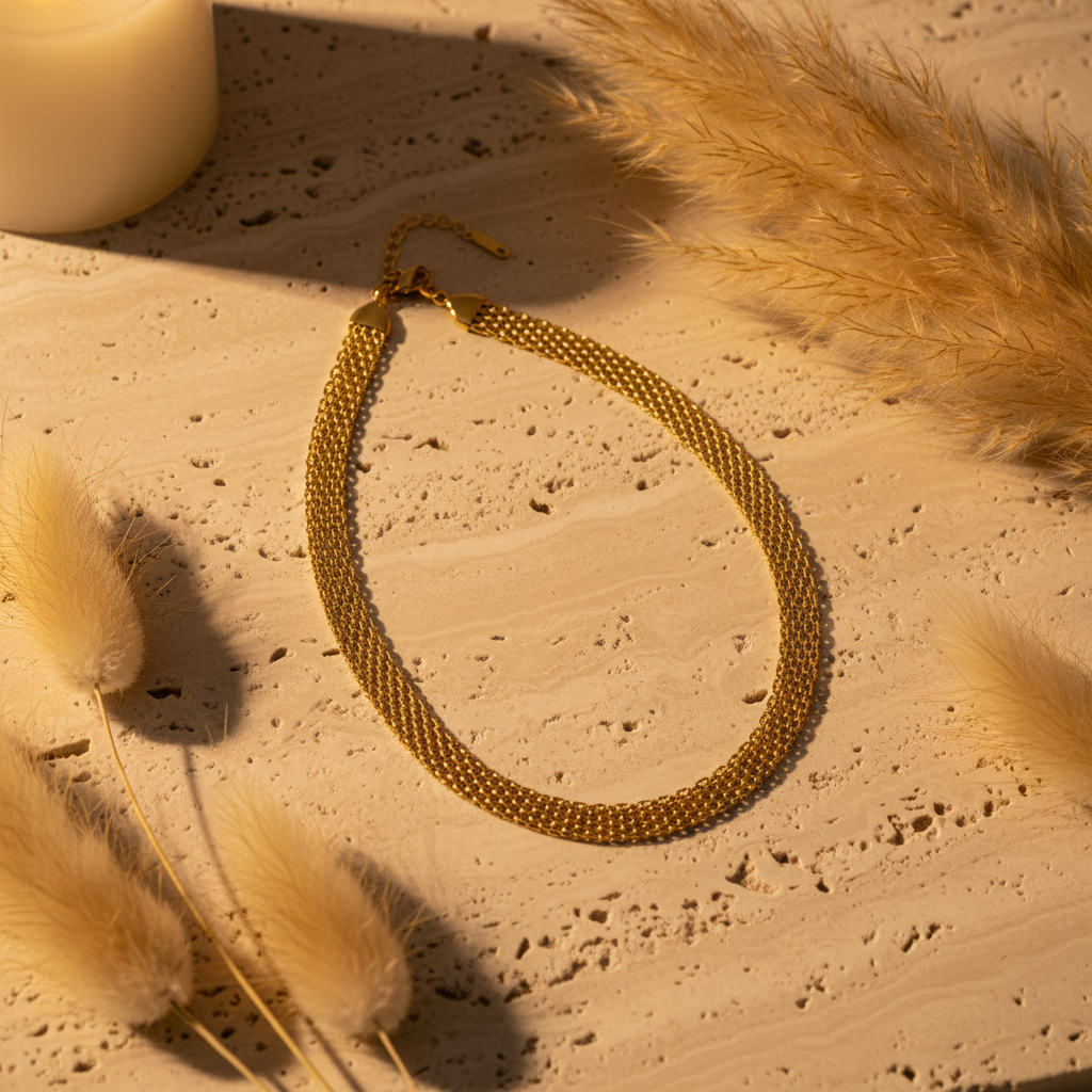 Travertine Flat Lay