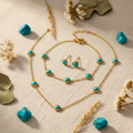 Turquoise Flat Lay