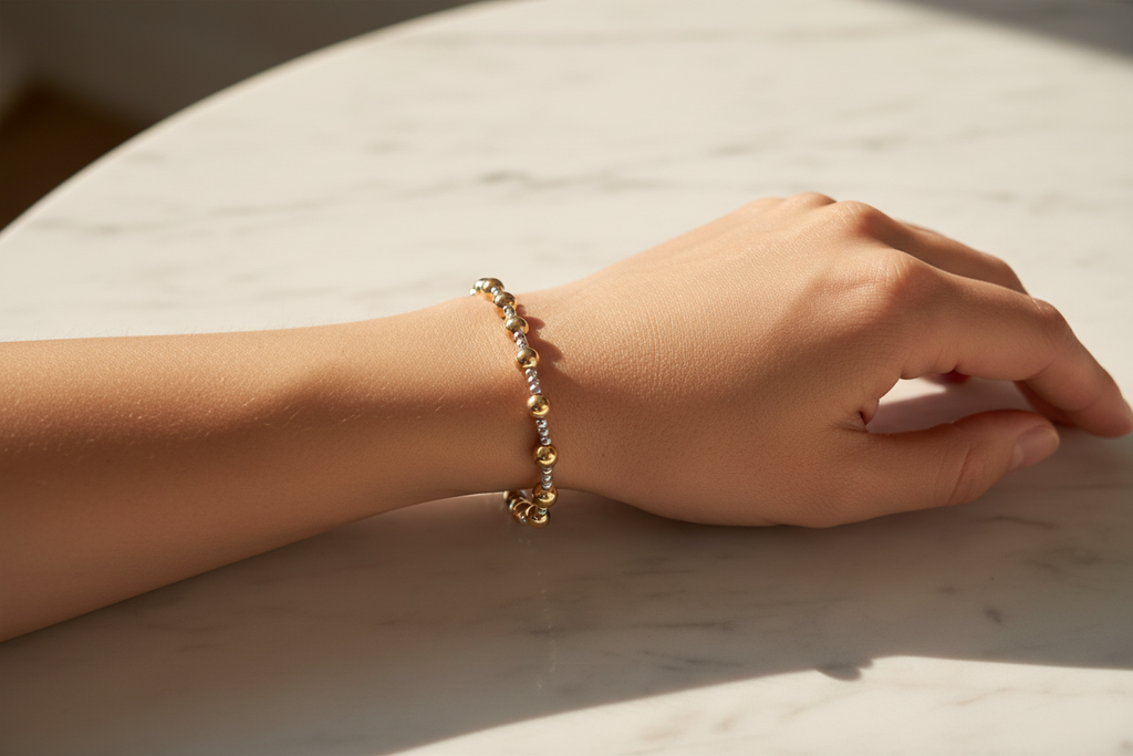 Two-Tone Bracelet — Marble