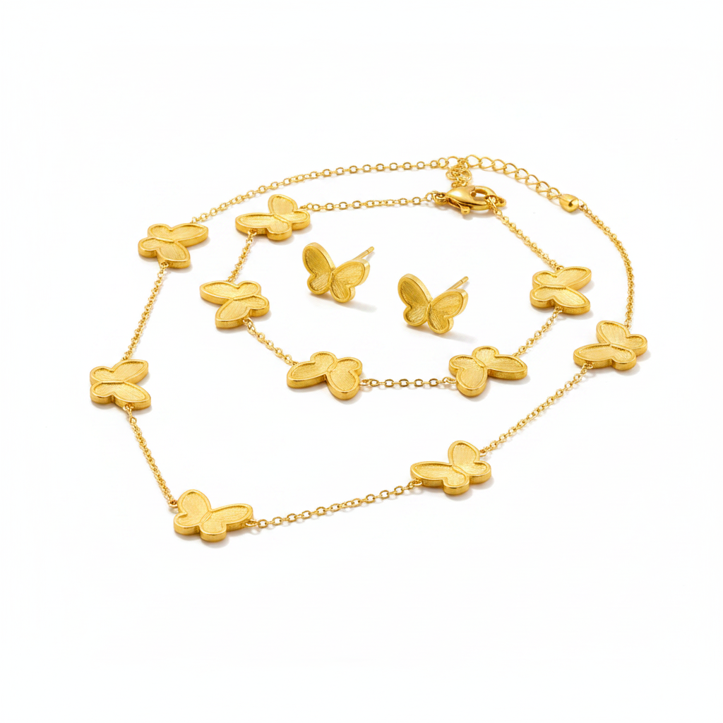 Radiant Butterfly Jewellery Set